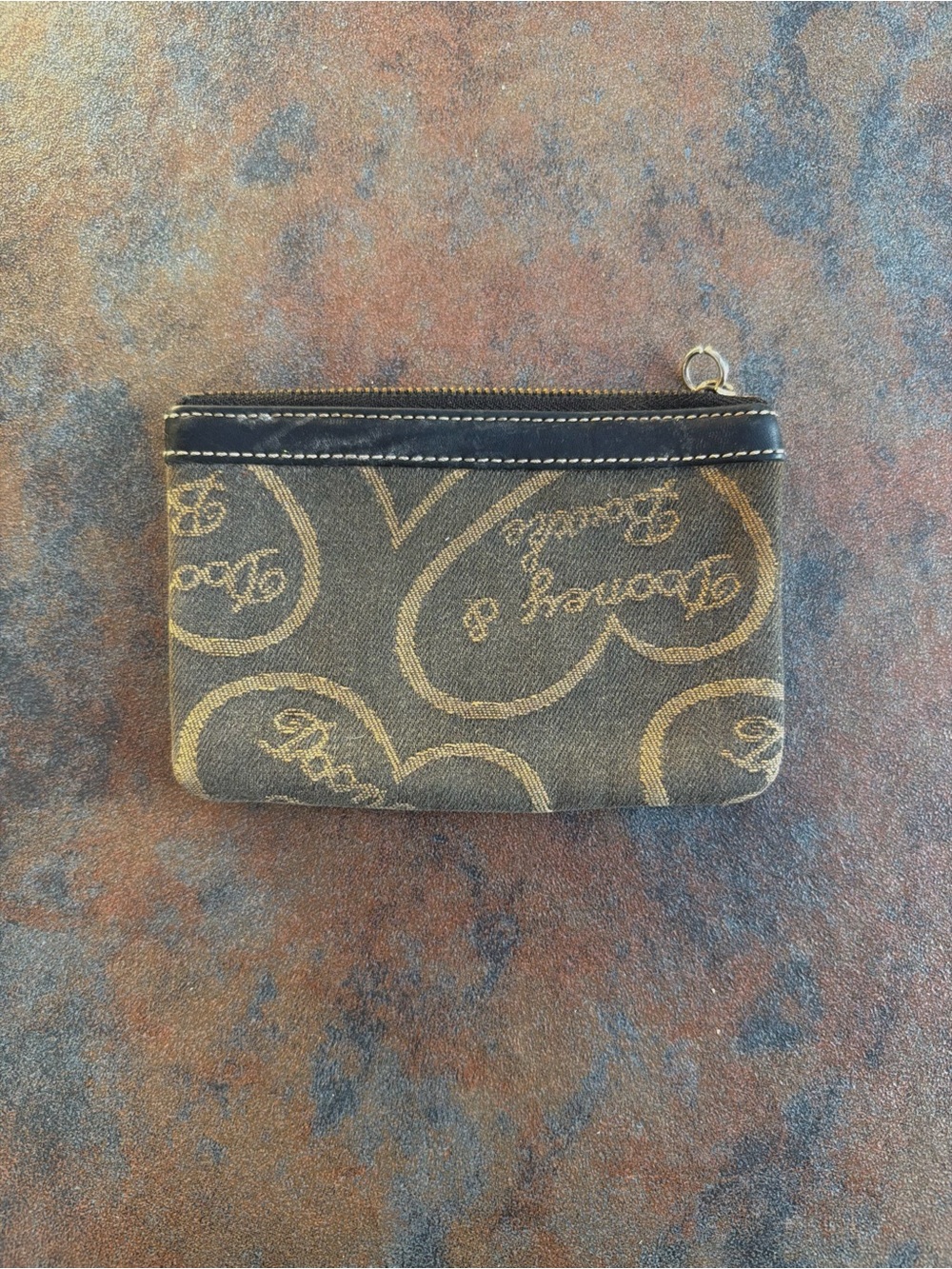 Vintage Dooney & Bourke Wristlet Denim Fabric